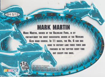 1999 Press Pass Premium - Steel Horses #SH 5 Mark Martin's Car Back