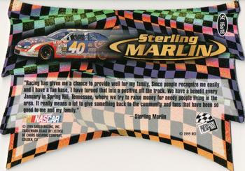 1999 Press Pass - Showman #SC 16a Sterling Marlin Back