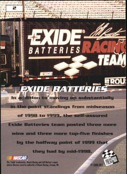 1999 Press Pass Stealth #2 Exide Batteries Back