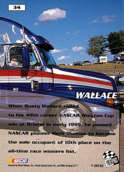 1999 Press Pass Stealth #34 Rusty Wallace Back