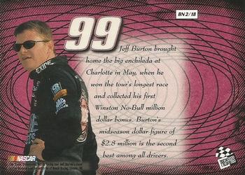 1999 Press Pass Stealth - Big Numbers #BN 2 Jeff Burton Back
