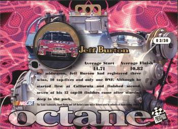 1999 Press Pass Stealth - Octane SLX #O 3 Jeff Burton Back
