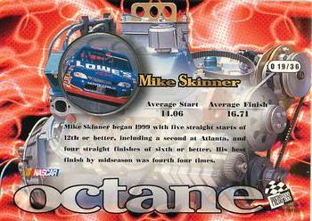 1999 Press Pass Stealth - Octane SLX #O 19 Mike Skinner Back