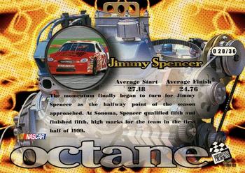 1999 Press Pass Stealth - Octane SLX #O 20 Jimmy Spencer Back