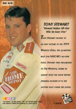 1999 Press Pass Stealth - Headlines #SH 6 Tony Stewart Back
