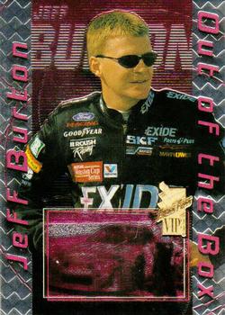 1999 Press Pass VIP - Out of the Box #OB 9 Jeff Burton Front