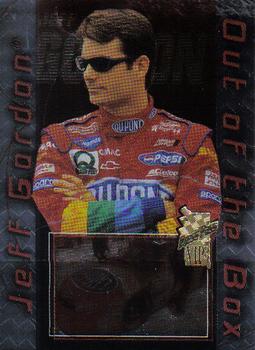 1999 Press Pass VIP - Out of the Box #OB 1 Jeff Gordon Front