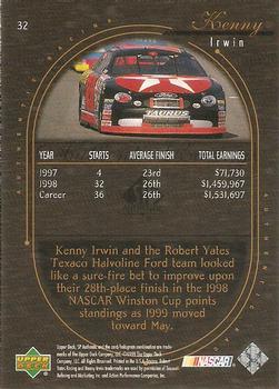 1999 SP Authentic #32 Kenny Irwin's Car Back