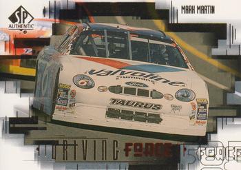 1999 SP Authentic - Driving Force #DF4 Mark Martin Front