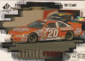 1999 SP Authentic - Driving Force #DF11 Tony Stewart Front