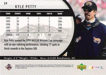 1999 Upper Deck Road to the Cup #29 Kyle Petty Back