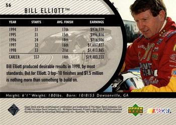 1999 Upper Deck Road to the Cup #56 Bill Elliott Back
