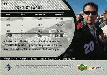 1999 Upper Deck Road to the Cup #58 Tony Stewart Back