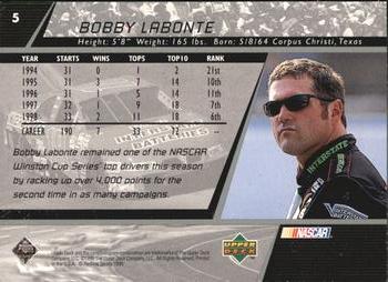 1999 Upper Deck Victory Circle #5 Bobby Labonte Back
