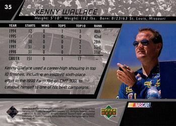 1999 Upper Deck Victory Circle #35 Kenny Wallace Back