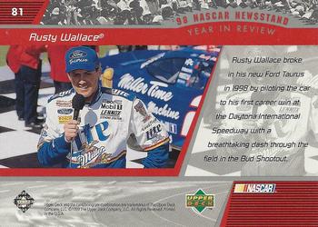 1999 Upper Deck Victory Circle #81 Rusty Wallace Back