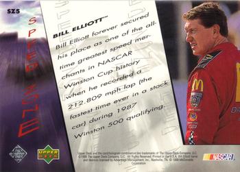 1999 Upper Deck Victory Circle - Speed Zone #SZ5 Bill Elliott Back