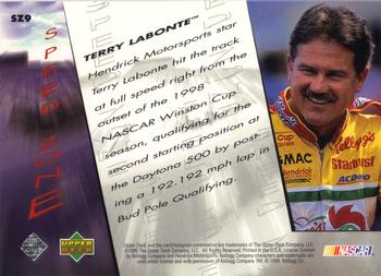 1999 Upper Deck Victory Circle - Speed Zone #SZ9 Terry Labonte Back