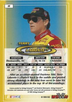 1999 Wheels #18 Terry Labonte Back