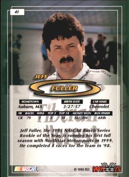 1999 Wheels #41 Jeff Fuller Back