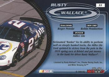 1999 Wheels #55 Rusty Wallace's Car Back