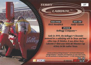 1999 Wheels #57 Terry Labonte's Car Back