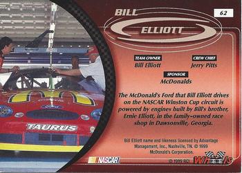 1999 Wheels #62 Bill Elliott's Car Back