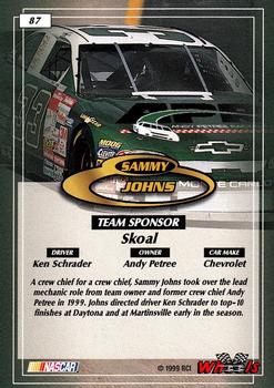 1999 Wheels #87 Sammy Johns Back