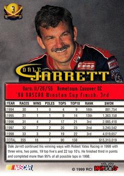 1999 Wheels High Gear #3 Dale Jarrett Back