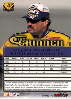 1999 Wheels High Gear #21 Mike Skinner Back