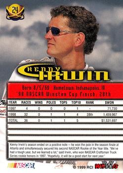 1999 Wheels High Gear #24 Kenny Irwin Back