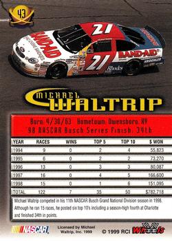 1999 Wheels High Gear #43 Michael Waltrip Back