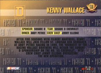 1999 Wheels High Gear #59 Kenny Wallace Back