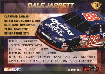 1999 Wheels High Gear #70 Dale Jarrett's Car Back