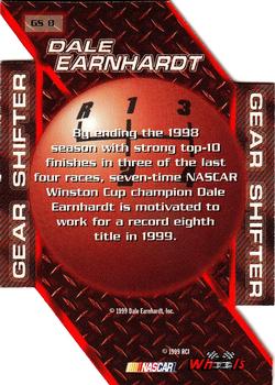 1999 Wheels High Gear - Gear Shifters #GS 8 Dale Earnhardt Back