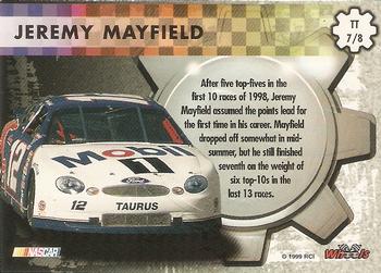 1999 Wheels High Gear - Top Tier #TT 7 Jeremy Mayfield Back
