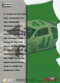 1999 Wheels - Runnin' N Gunnin' #RG26 David Green Back
