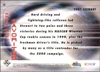 2000 Maxx #80 Tony Stewart's Car Back