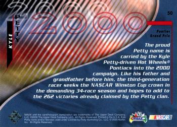 2000 Maxx #50 Kyle Petty's Car Back