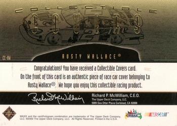 2000 Maxx - Collectible Covers #CC-RW Rusty Wallace Back
