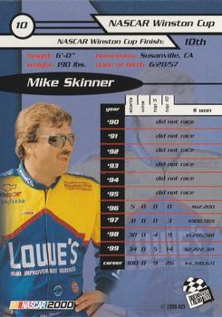 2000 Press Pass #10 Mike Skinner Back