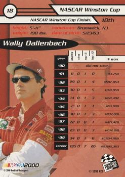 2000 Press Pass #18 Wally Dallenbach Jr. Back