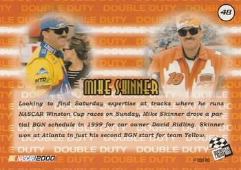 2000 Press Pass #48 Mike Skinner's Car Back