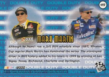 2000 Press Pass #49 Mark Martin's Car Back
