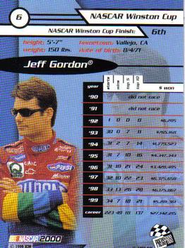 2000 Press Pass #6 Jeff Gordon Back