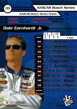 2000 Press Pass #70 Dale Earnhardt Jr. Back
