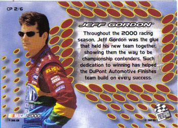 2000 Press Pass Optima - Cool Persistence #CP 2 Jeff Gordon Back