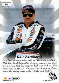 2000 Press Pass Premium #64 Dale Earnhardt Back