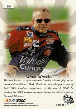 2000 Press Pass Premium #69 Mark Martin Back