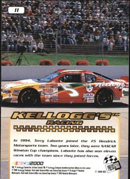 2000 Press Pass Stealth #11 #5 Kellogg's Corn Flakes Racing Back